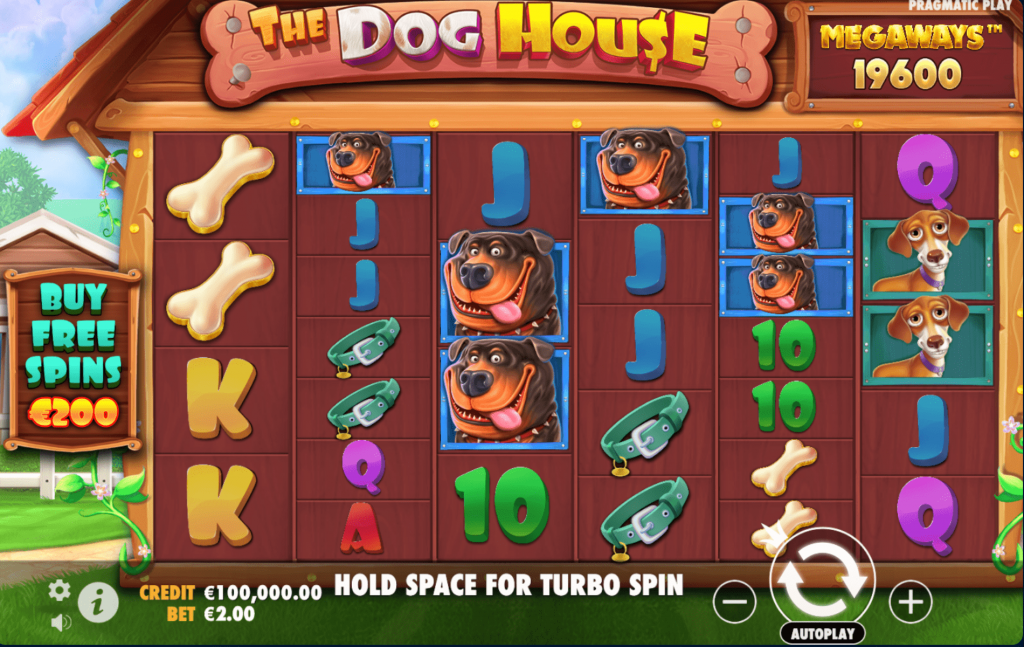 Внешний вид слота the Dog House Megaways